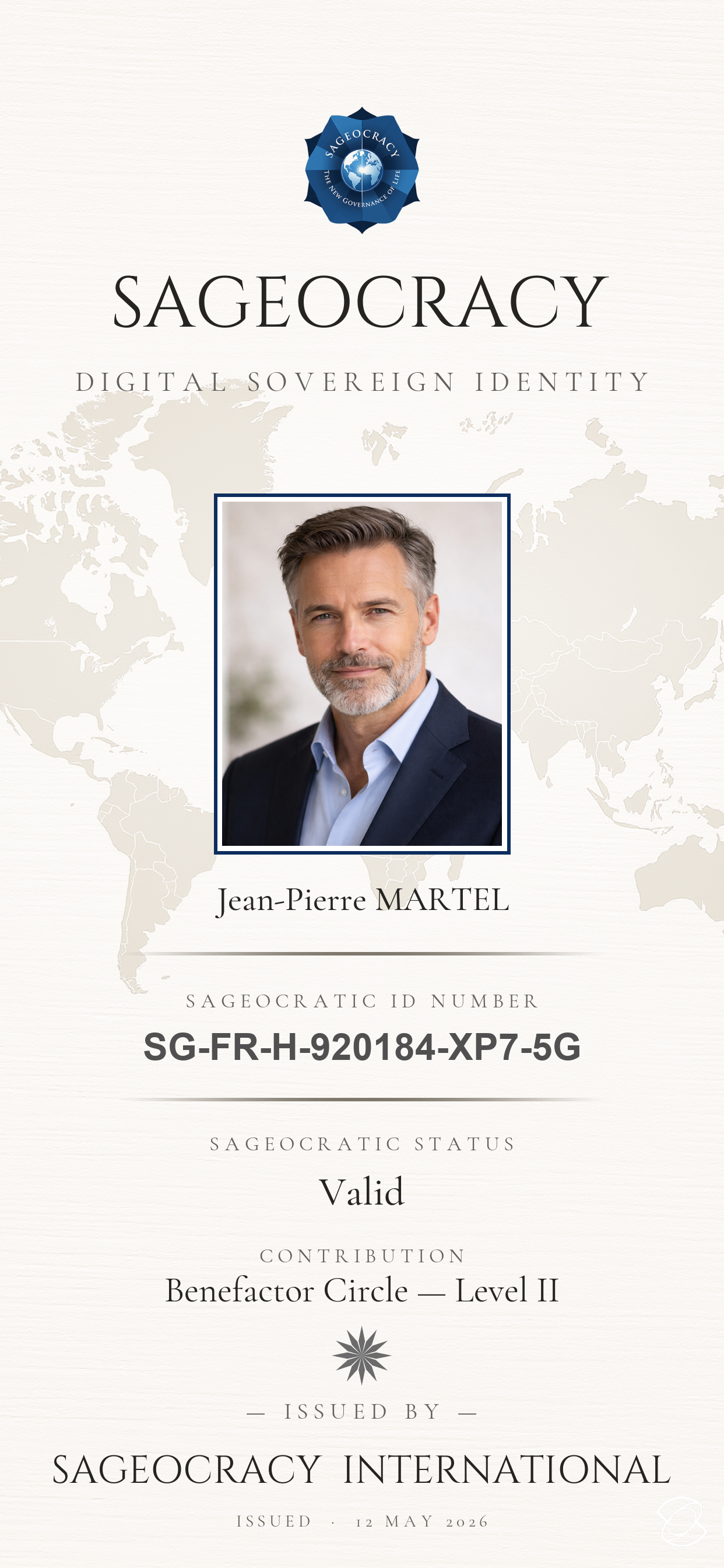 Carte Sageocrate — Benefactor Circle — Level II